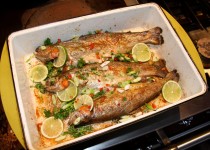BAKED TROUT