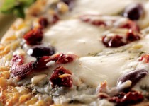 Mediterranean Pizza with Fresh Mozzarella