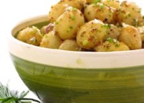 Crushed Baby Potatoes with Lemon and Chives